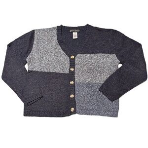 Y2K WORK IN PROGRESS | Shimmer Colorblock Cropped Cardigan | Grandma Core